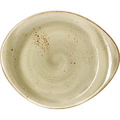 Тарелка мелкая Steelite Крафт Грин фарфор D=255,H=20,L=255,B=205мм зелен. (03011659) в Москве , фото 1