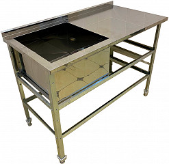 Ванна моечная Hessen ВСЛ 12*6/5 (нерж) в Москве , фото 2