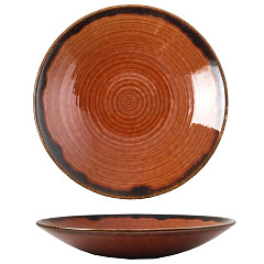 Тарелка глубокая Continental 25 см, коричневая 29FUS342-197 в Москве , фото 1