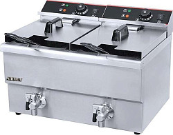 Фритюрница AIRHOT EF12+12T с краном, фото 1