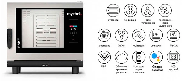 Пароконвектомат Distform MyChef Bake 6 60х40 фото