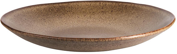 Тарелка Style Point Stone 26,5 см, цвет коричневый, Q Authentic (QU62909) фото