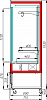 Витрина для демонстрации мяса Полюс FC 20-07 VV 1,0-1 X7 (распашные двери структурный стеклопакет) фото