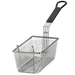 Корзина для фритюрницы TABLE CRAFT 57х13,5см h10см, никелированная, ручка черная 426 фото