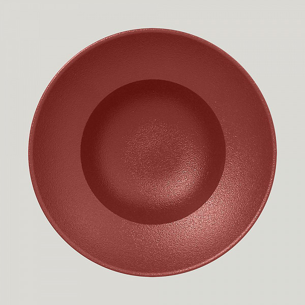 Тарелка круглая глубокая RAK Porcelain NeoFusion Magma 23 см (кирпичный цвет) фото