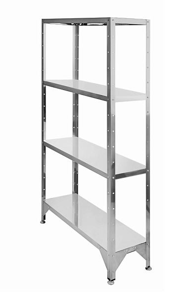 Стеллаж Hessen С-1,8*10*6/4 нерж. фото