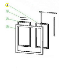 Дверь левая для шх Hurakan HKN-DB205S 6140205007 фото