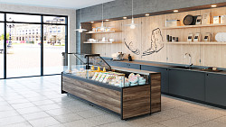 Холодильная витрина Полюс GC111 SM 2,5-1 (газлифт, без боковин) 1008 в Москве , фото 5