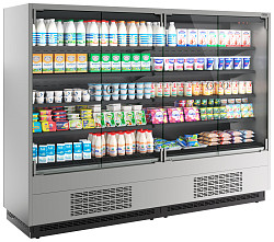 Холодильная горка Полюс FC20-07 VM 2,5-1 0300 LIGHT фронт X0 бок металл (9006-9005) фото