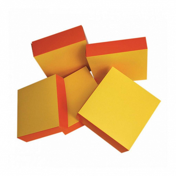 Коробка для кондитерских изделий Garcia de Pou 16*16*8 см, оранжевый-жёлтый, картон фото