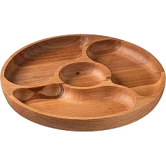 Менажница ALM 4 секции бук D=250,H=25мм св. дерево (03025087) фото