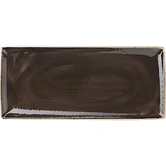 Блюдо прямоугольное Steelite Крафт Грэй фарфор ,H=15,L=370,B=160мм серый (03020984) в Москве , фото 1