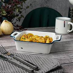 Блюдо прямоугольное с ручками P.L. Proff Cuisine 22*16,9 см h5,2 см 900 мл Bakery Fusion (81241329) в Москве , фото 1