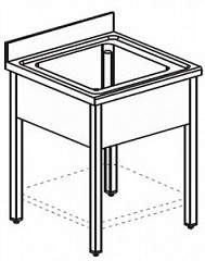 Ванна моечная Apach Chef Line LS117-65SH в Москве , фото