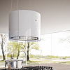 Островная вытяжка Falmec Eolo Isola Glass White фото