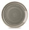 Тарелка мелкая круглая Churchill Stonecast Peppercorn Grey SPGSEV121 32,4см, без борта фото