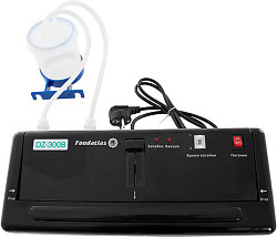 Вакуумный упаковщик бескамерный Foodatlas DZ-300B черный в Москве , фото 4