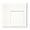 Тарелка P.L. Proff Cuisine 31,5*31,5 см квадратная смещенное дно белая фарфор фото