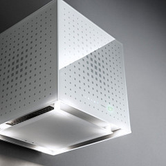 Островная вытяжка Falmec Rubik Isola Glass White в Москве , фото 2