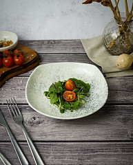 Салатник квадратный глубокий Porland SMOKY 22 см (194421) в Москве , фото 1