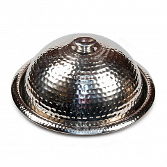 Баранчик клош (крышка для горячего) P.L. Proff Cuisine d 40 см рифленый с блюдом нерж. в Москве , фото