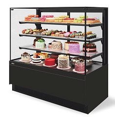 Витрина кондитерская Chilz Vete II kub lux 130, Чёрный муар/Металлик в Москве , фото 1