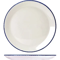 Тарелка пирожковая Steelite Блю Дэппл фарфор D=15,H=2см белый,синий (03010370) в Москве , фото 1