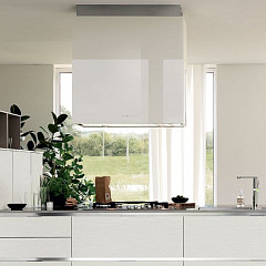 Островная вытяжка Falmec LAGUNA IS STEEL 90 WHITE (CLDI9075.E1P2#ZZZI491F+KACL.888#F) в Москве , фото 4