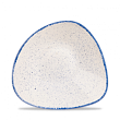 Салатник треугольный без борта  Stonecast Hints Indigo Blue SHBITRB91