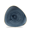 Тарелка мелкая треугольная Churchill Stonecast Blueberry SBBSTR71 19,2см, без борта фото