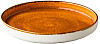 Тарелка с вертикальным бортом, стопируемая Style Point Jersey Orange 20,5 см, цвет оранжевый (QU94055) фото
