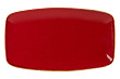 Тарелка прямоугольная  31*18 см фарфор цвет красный Seasons (118331)