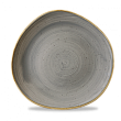 Тарелка мелкая Волна  Stonecast Peppercorn Grey SPGSOG111 28,6 см