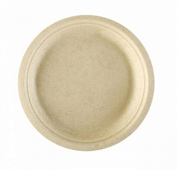 Тарелка одноразовая Garcia de Pou Bionic 15,5*1,4 см натуральный цвет, сахарный тростник, 50 шт в Москве , фото