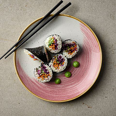 Салатник треугольный без борта Churchill Stonecast Accents Blueberry ASBLTRB71 в Москве , фото 7