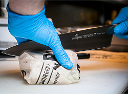 Нож поварской Luxstahl 305 мм White Line [XF-POM BS145] в Москве , фото 2