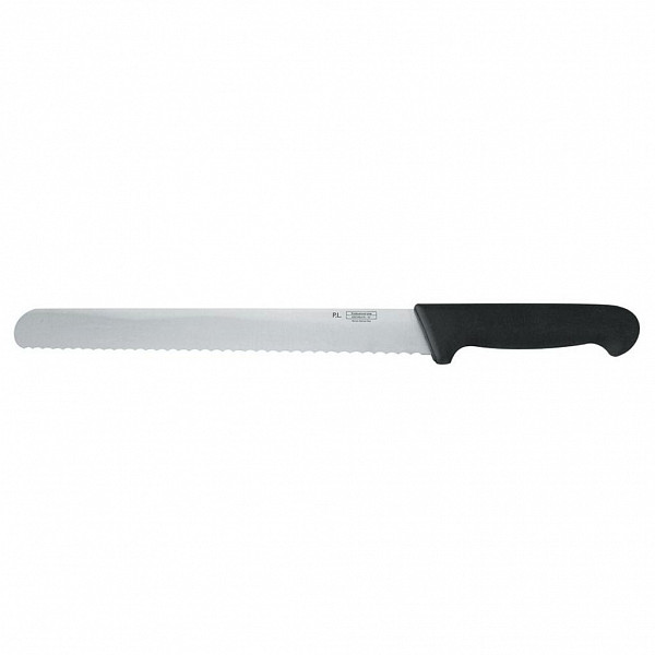 Нож хлебный P.L. Proff Cuisine PRO-Line 30 см, черная пластиковая ручка фото