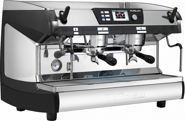 Рожковая кофемашина Nuova Simonelli Aurelia II T3 2Gr S 220V black+cup warmer+high groups (101592) фото